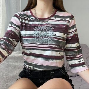 Striped y2k top